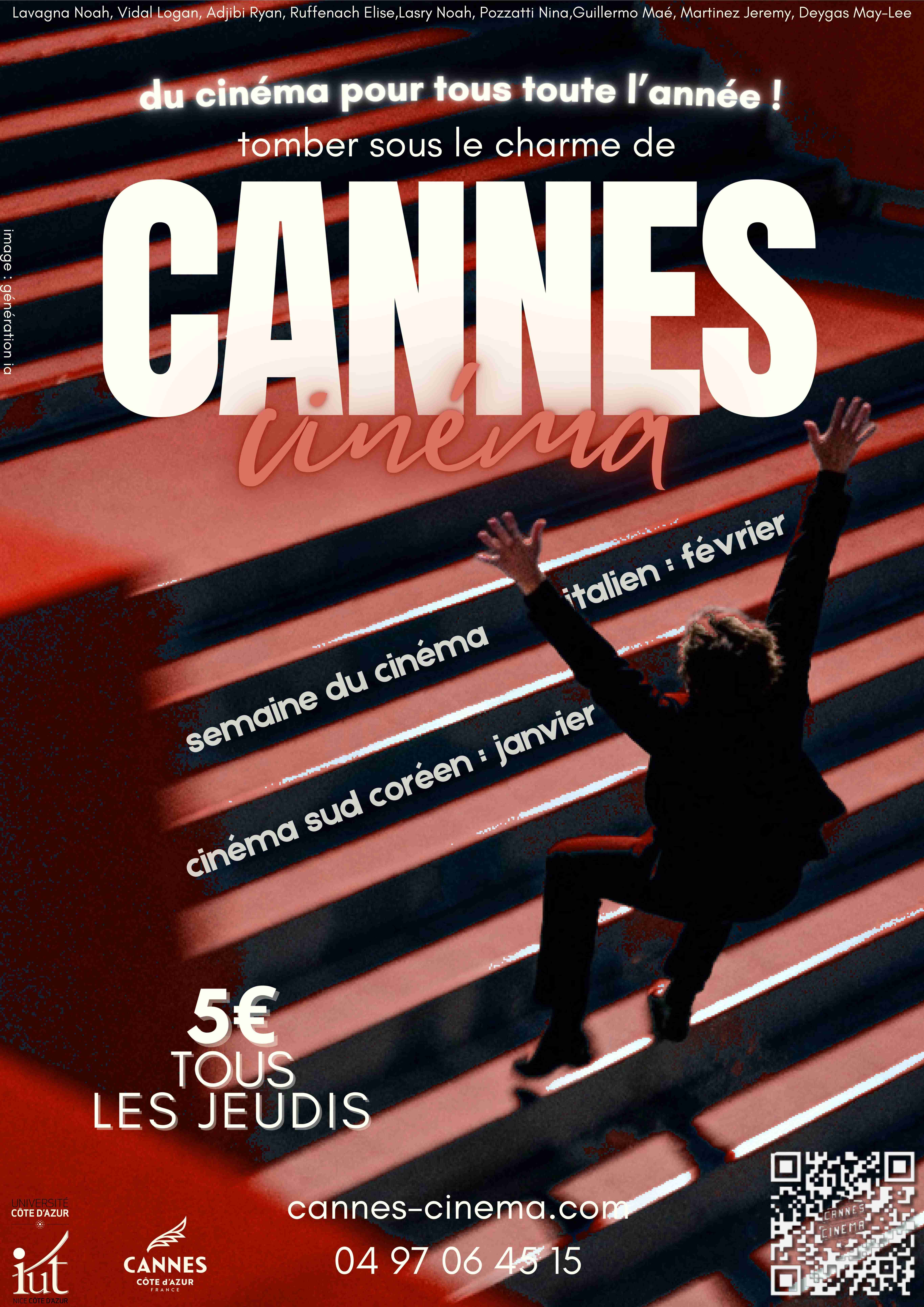 Affiche Cannes Cin&eacute;ma &mdash; Version 1